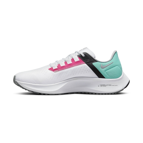 Nike Air Zoom Pegasus 38 - White/Wolf Grey/Hyper Pink/Dynamic Turquoise