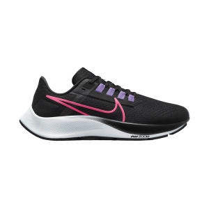 Scarpe Running Neutre Donna Nike Air Zoom Pegasus 38  Black/Hyper Pink/Lilac/Pure Platinum CW7358003