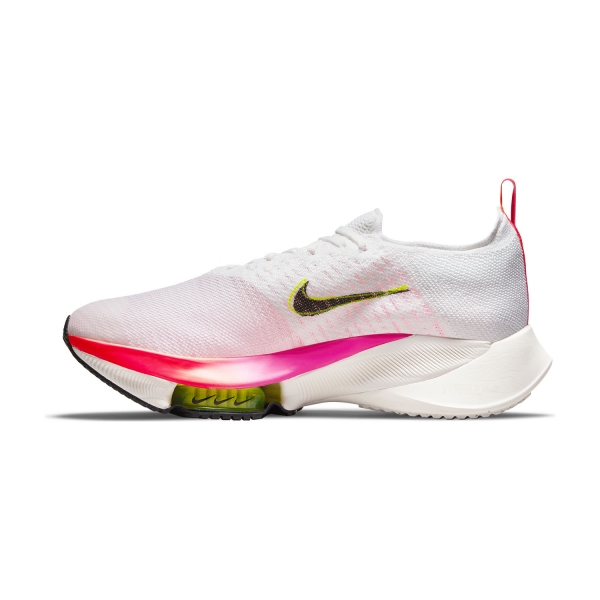 Nike Air Zoom Tempo Next% - White/Black/Washed Coral/Pink Blast