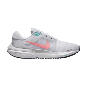 Women's Neutral Running Shoes Nike Air Zoom Vomero 16  White/Lava Glow/Pure Platinum DA7698101