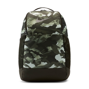 Backpack Nike Brasilia 9.0 Print Medium Backpack  White/Sequoia/Metallic Cool Grey BA6334100