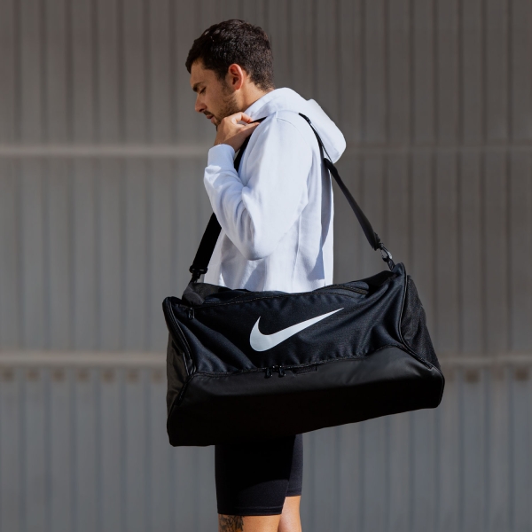 Nike Brasilia Bolso Medio - Black/White