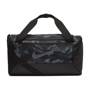 Bag Nike Brasilia Print Small Duffle  Light Smoke Grey/Black/Metallic Cool Grey BA6219077