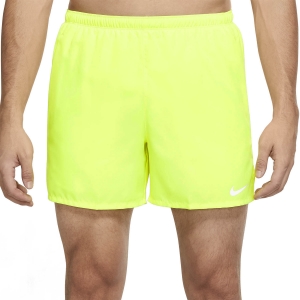 Men's Running Shorts Nike Challenger 5in Shorts  Volt/Reflective Silver CZ9062702