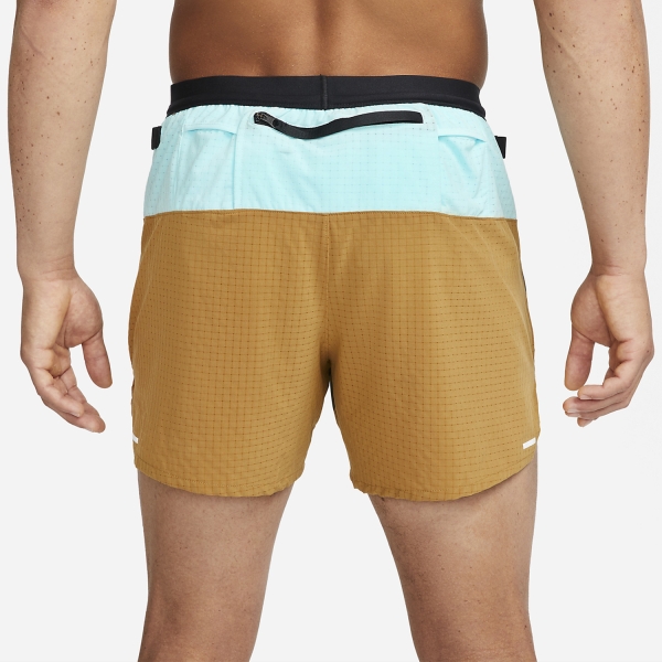 Nike Dri-FIT 5in Flex Stride Pantaloncini - Copa Rough/Green Wheat