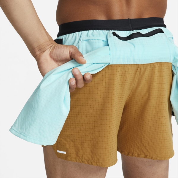Nike Dri-FIT 5in Flex Stride Pantaloncini - Copa Rough/Green Wheat