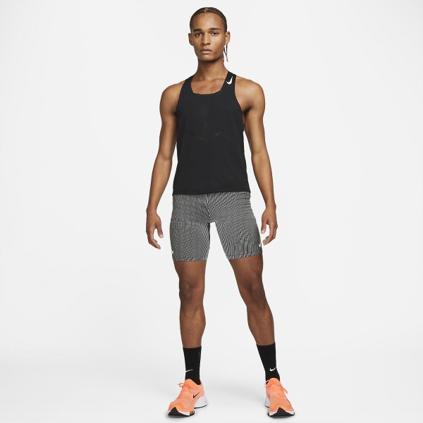 Nike Dri-FIT ADV AeroSwift Canotta - Black/White