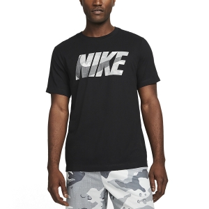Men's Training T-Shirt Nike DriFIT Camo TShirt  Black DM5669010