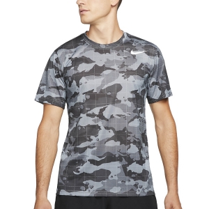 Men's Training T-Shirt Nike DriFIT Camo TShirt  Smoke Grey DD6886084
