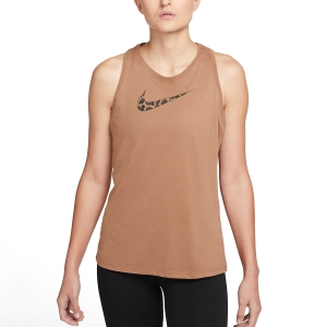 Top Fitness y Training Mujer Nike DriFIT Classic Top  Archaeo Brown DM2860256