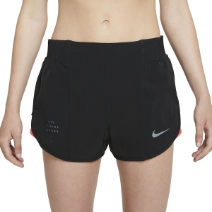 Women's Running Shorts Nike DriFIT Division Tempo Luxe 3in Shorts  Black/Bright Crimson/Reflective Black DD5328010