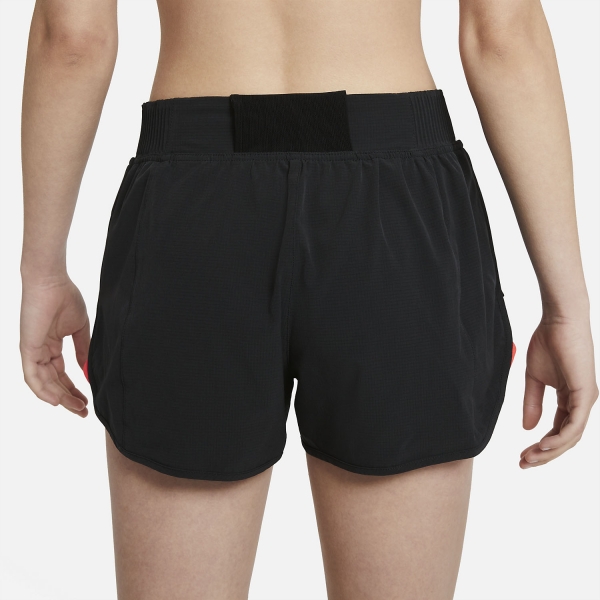 Nike Dri-FIT Division Tempo Luxe 3in Shorts - Black/Bright Crimson/Reflective Black