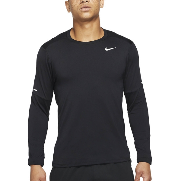 Men's Running Shirt Nike DriFIT Element Crew Shirt  Black/Reflective Silver DD4754010