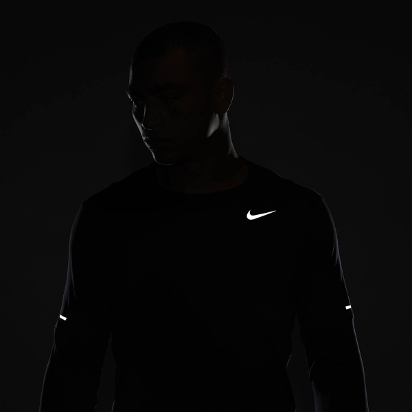 Nike Dri-FIT Element Crew Shirt - Black/Reflective Silver
