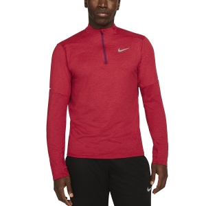 Men's Running Shirt Nike DriFIT Element Logo Shirt  Sangria/University Red/Reflective Silver DD4756610