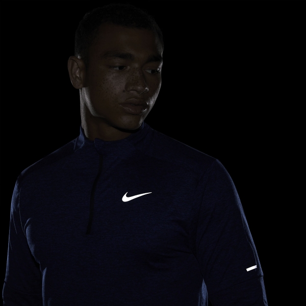 Nike Dri-FIT Element Logo Camisa - Obsidian/Game Royal/Reflective Silver