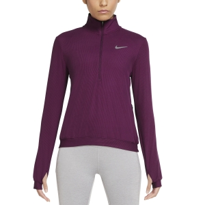 Women's Running Shirt Nike DriFIT Element Shirt  Sangria Doll/Reflective Silver DM7365610
