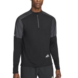 CamisaRunning Hombre Nike Trail DriFIT Element Camisa  Black/Dark Smoke Grey/Reflective Silver DD5708010