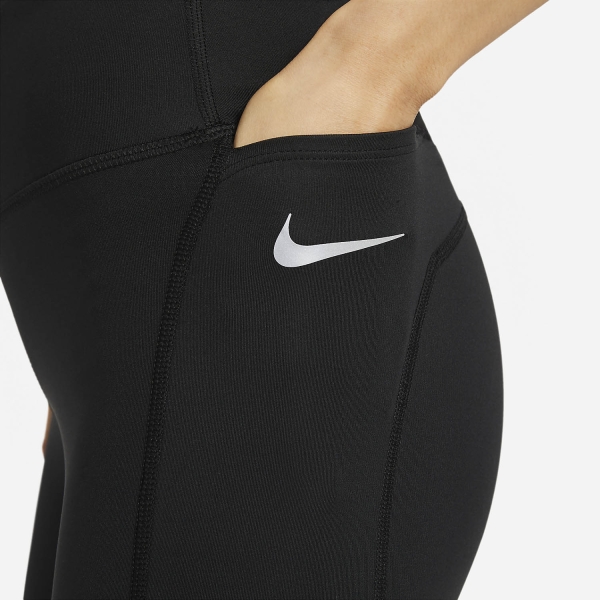 Nike Dri-FIT  Fast Tights - Black/Reflective Silver