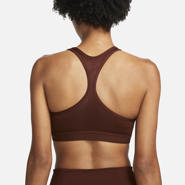 Nike Dri-FIT Swoosh Icon Clash Sports Bra - Bronze Eclipse/Archaeo Pink