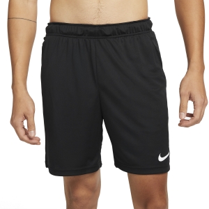Pantalones Cortos Training Hombre Nike DriFIT Knit 6in Shorts  Black/White DD1887010