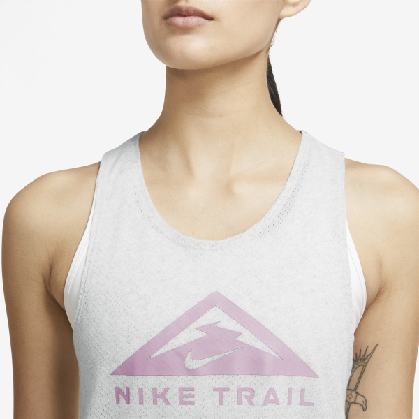 Nike Dri-FIT Logo Tank - Light Smoke Grey/Grey Fog/Heater/Plum Fog