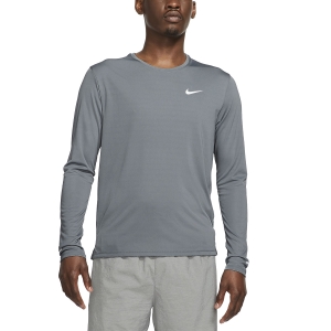Men's Running Shirt Nike DriFIT Miler Shirt  Smoke Grey/Reflective Silver DD4576084