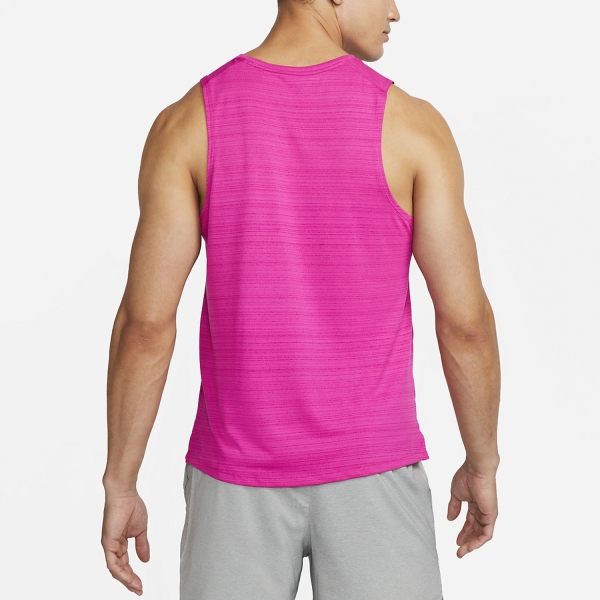 Nike Dri-FIT Miler Run Tank - Active Pink/Reflective Silver