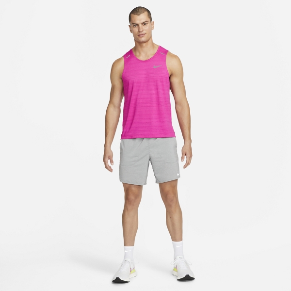 Nike Dri-FIT Miler Run Tank - Active Pink/Reflective Silver