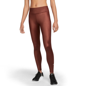 Pants y Tights Fitness y Training Mujer Nike DriFIT One Shine Tights  Bronze Eclipse/White DD5439273