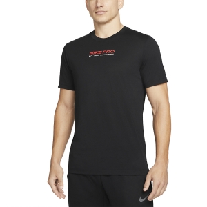 Maglietta Training Uomo Nike DriFIT Pro Logo Maglietta  Black DM5677010