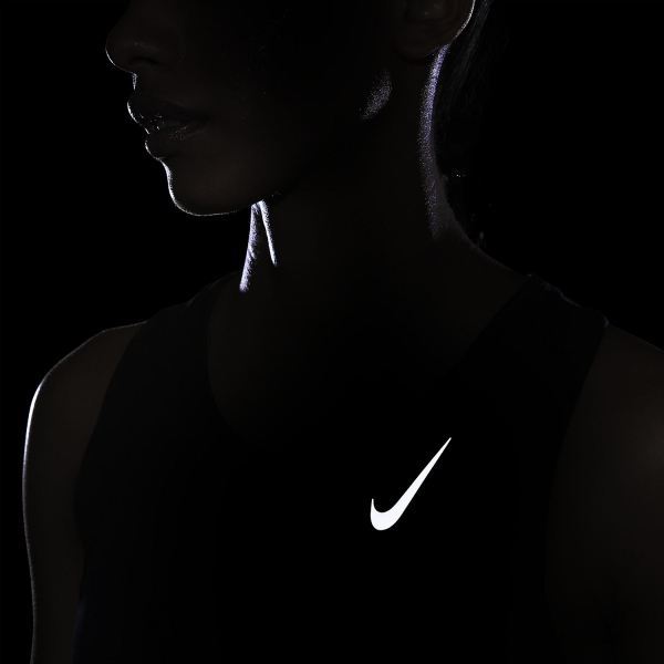 Nike Dri-FIT Race Tank - Black/Reflective Silver