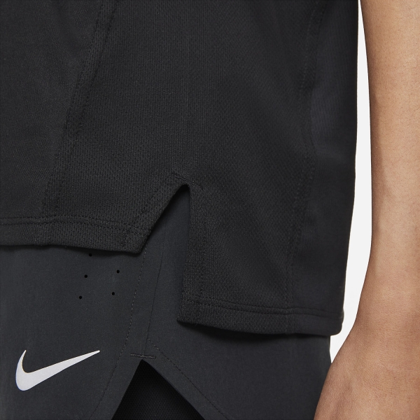 Nike Dri-FIT Race Maglietta - Black/Reflective Silver