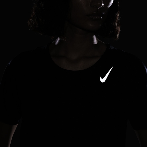 Nike Dri-FIT Race Maglietta - Black/Reflective Silver