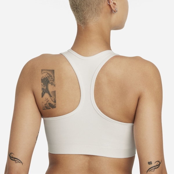 Nike Dri-FIT Seamless Sports Bra - Summit White/Black