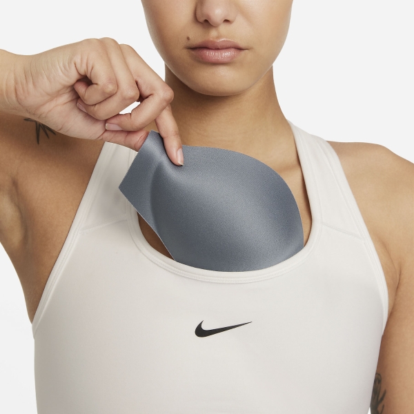 Nike Dri-FIT Seamless Sports Bra - Summit White/Black
