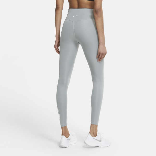 Nike Dri-FIT Swoosh Run 7/8 Tights - Particle Grey/White