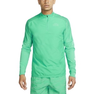 Men's Running Shirt Nike DriFIT Run Division Flash Shirt  Roma Green/Reflective Silver DD6028372