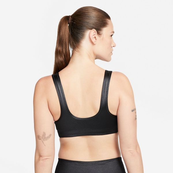 Nike Dri-FIT Shine Sports Bra - Black/White