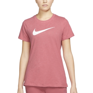Camisetas Fitness y Training Mujer Nike Dry Crew Camiseta  Archaeo Pink/Pure AQ3212624