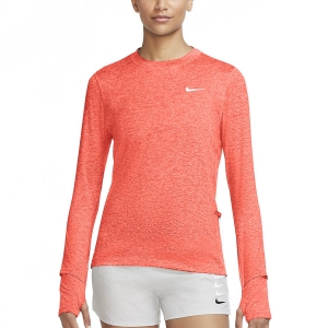 Women's Running Shirt Nike Element Crew Shirt  Chile Red/Magic Ember/Reflective Silver CU3277673