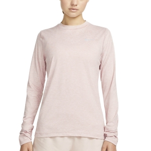 Women's Running Shirt Nike Element Crew Shirt  Pink Oxford/Reflective Silver CU3277601