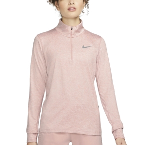 Women's Running Shirt Nike Element Shirt  Pale Coral/Reflective Silver CU3220864