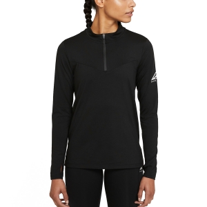 Women's Running Shirt Nike Element Midlayer Shirt  Black/Reflective Silver DC5217010