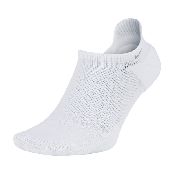 Running Socks Nike Elite Cushioned Socks  White/Reflective SX7280100