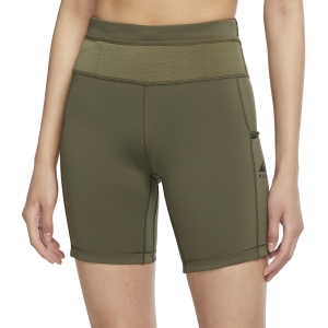 Pantalones cortos Running Mujer Nike Epic Luxe 7in Shorts  Medium Olive/Black DM7573222