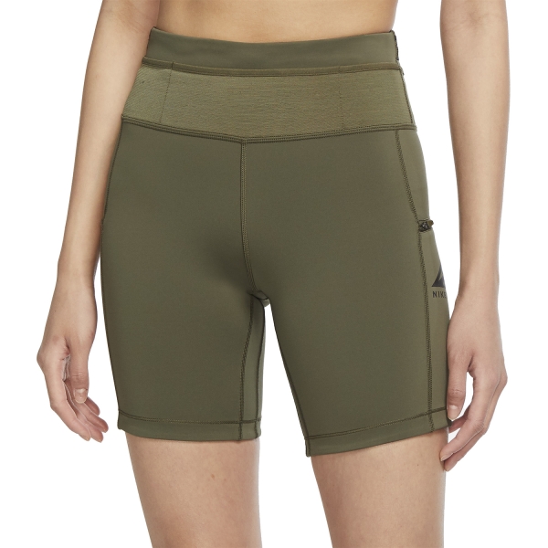 Nike Epic Luxe 7in Shorts - Medium Olive/Black