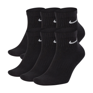 Calcetines Running Nike Everyday Cushion x 6 Calcetines  Black/White SX7669010