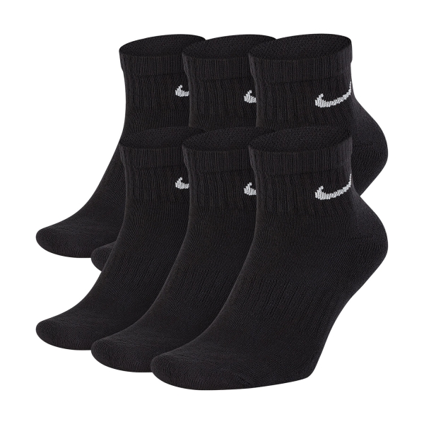 Calze Running Nike Everyday Cushion x 6 Calze  Black/White SX7669010