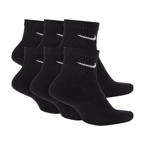 Nike Everyday Cushion x 6 Socks - Black/White